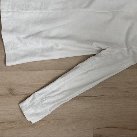 Abercrombie & Fitch NWT White Linen Blend Blazer - Picture 12 of 14